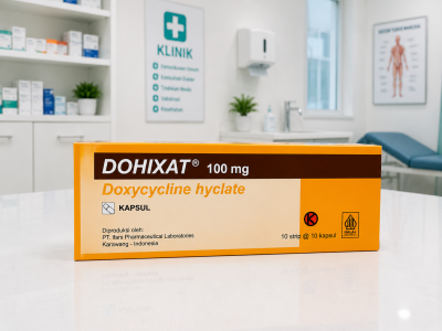 Dohixat 100mg isi 10 strip 10 kapsul